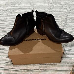 Lucky Brand black Basel boots size 7.5. Excellent condition